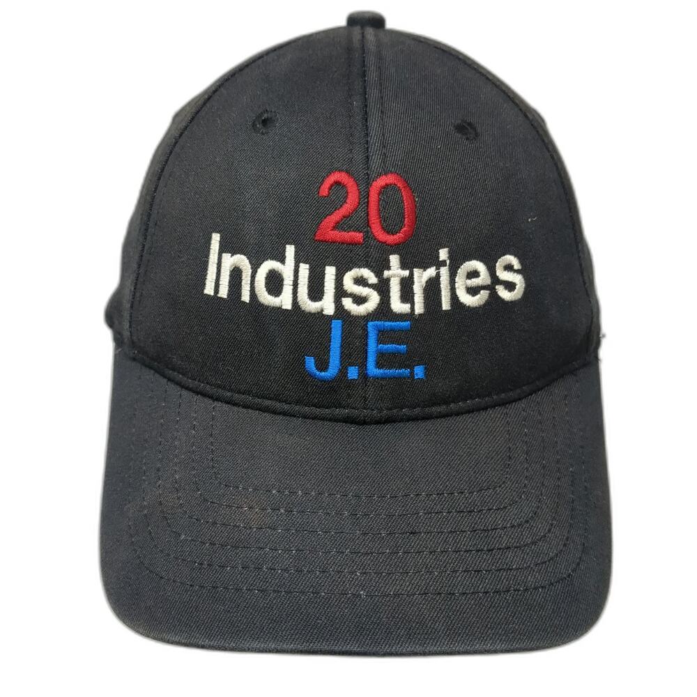 KC Caps Baseball Cap Black M J.E. Industries 20 Percent Stretch Fit Hat Gray